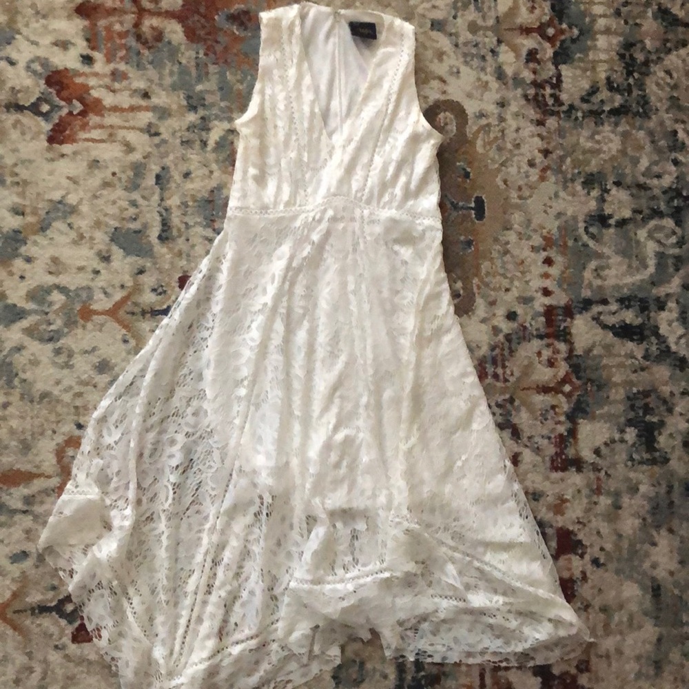 White lace dress